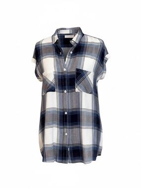 Rails Plaid Rolled Sleeve Button Down Shirt